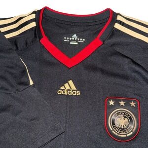 Adidas Germany Away Jersey Mens XL Black Red Gold ClimaCool DFB Soccer Shirt